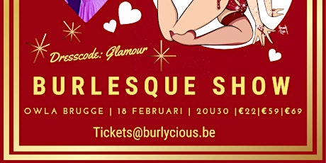 Burlesque valentijn show met Les Belles Jarretelles