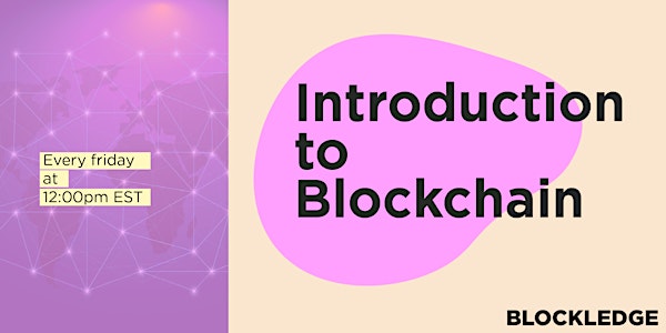 Get an introduction to Blockchain technology with Blockledge