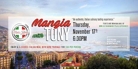 MANGIA WITH TONY - A taste of Italy
