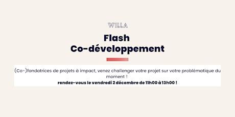 IMPACT Flash Co-développement