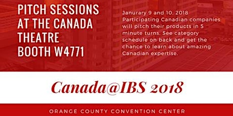Canada@IBS Pitch Sessions primary image