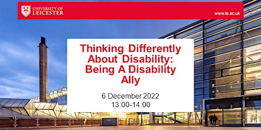 Thinking Differently About Disability: Being A Disability Ally