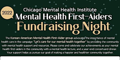 Korean-American Mental Health First-Aiders Fundraising Night of 2022