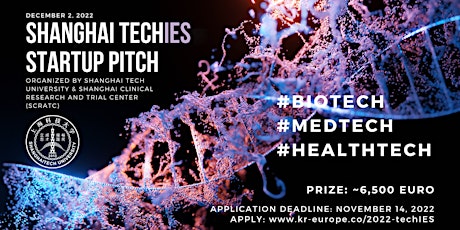 Hauptbild für 2022 Shanghai TechIES Global MedTech Startup Pitch