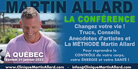 Québec - Conférence et Rencontre avec  Martin Allard