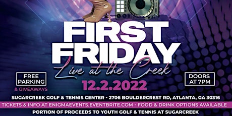 Primaire afbeelding van First Friday at Sugarcreek Golf and Tennis Center w/ DJ Che Mack
