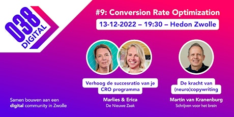 Primaire afbeelding van 038 Digital #9 - Conversion Rate Optimization