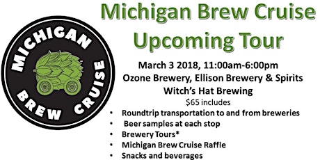 Michigan Brew Cruise March 3, 2018 primary image
