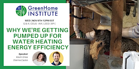 Why we're getting pumped up for water heating - Free CE Webinar