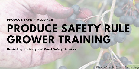 In-Person PSA Produce Safety Rule (PSR) Grower Training