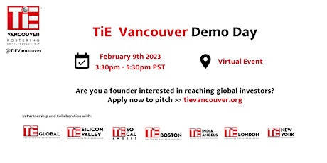 TiE Vancouver Demo Day