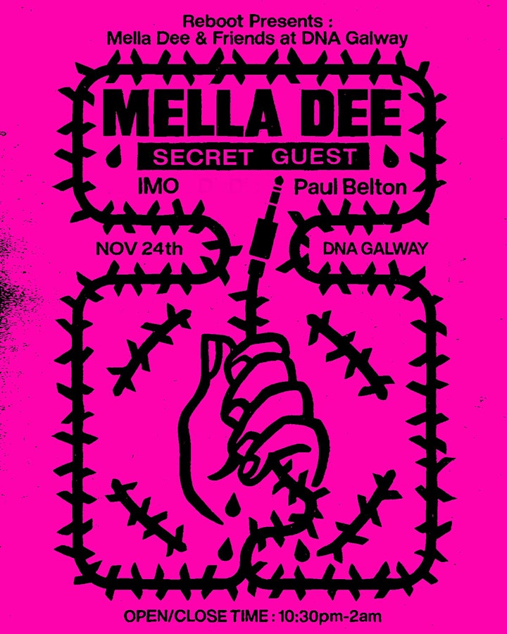 Reboot Presents : Mella Dee & Secret Guest at DNA Galway image