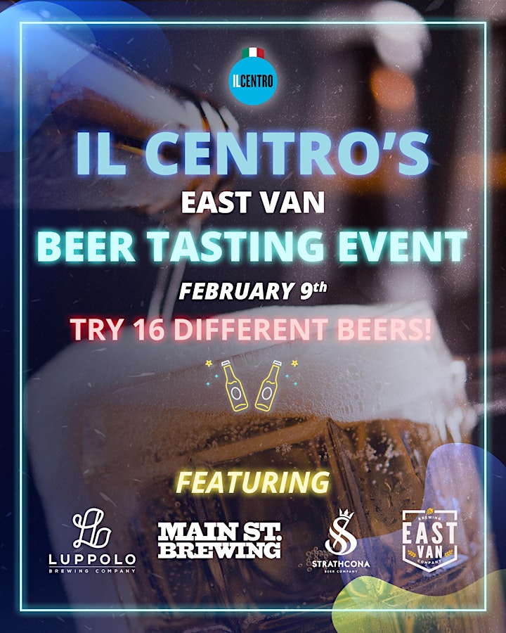 Il Centro's East Van Beer Tasting Event image
