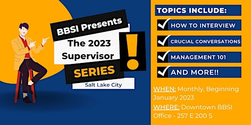 BBSI Supervisor Series - Salt Lake City primary image