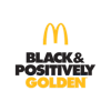 Logotipo da organização McDonald's Black & Positively Golden