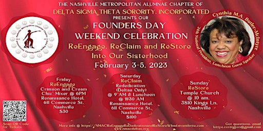 NMAC Founders Day Wknd - ReEngage, ReDedication & ReStore
