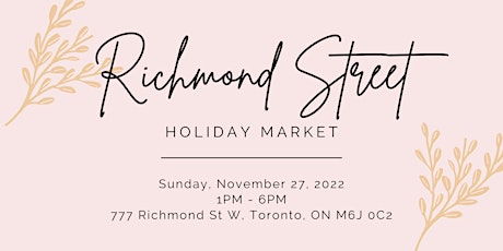 Richmond Street Holiday Market