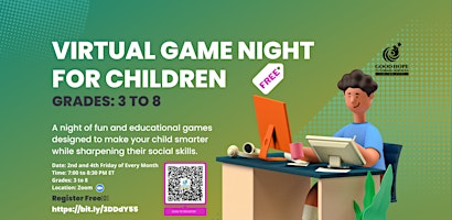 Virtual Game Night for Children - Twice a Month primary image