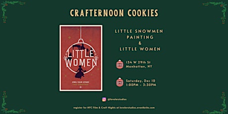 Crafternoon Cookies: Little Snowmen Painting & Little Women primary image