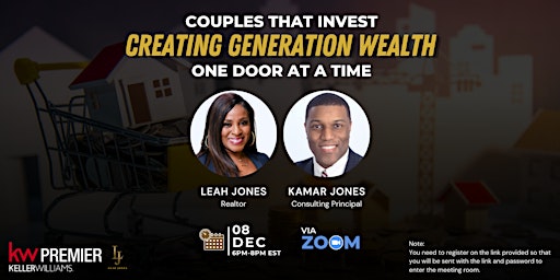 COUPLES THAT INVEST CREATING GENERATION WEALTH ONE DOOR AT A TIME
