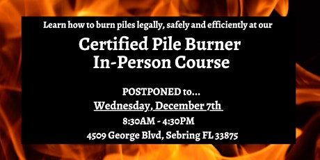 Certified Pile Burner In-Person Course