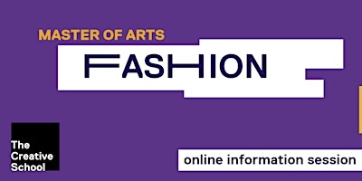 Fashion MA: Program Information Session