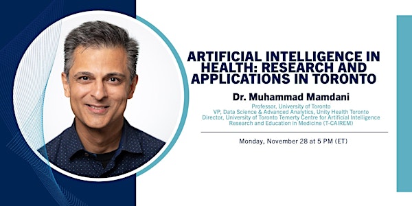 Artificial Intelligence in Health: Research and Applications in Toronto