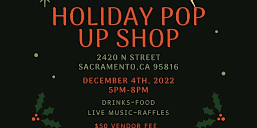 Holiday Pop Up Shop (Vendors Wanted)