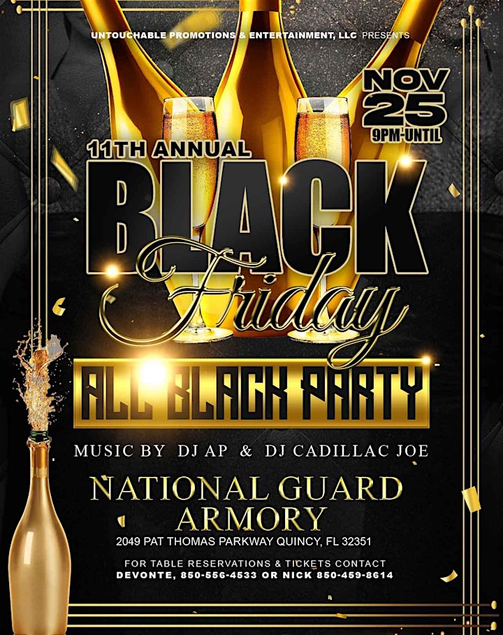 11th Annual Black Friday All Black Party image