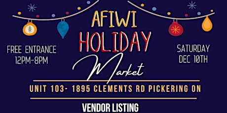 Afiwi Holiday Market