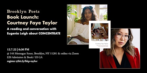 Brooklyn Poets Book Launch: Courtney Faye Taylor