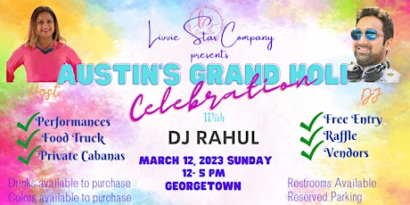 Austin's Grand Holi Celebration