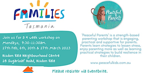 Peaceful Parents Workshop - 4 weeks