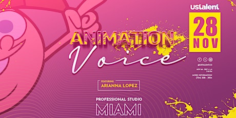 Curso de Doblaje de voz para Series y Películas Animadas  Miami