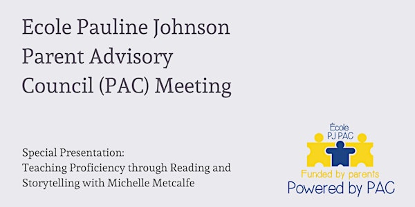 Ecole Pauline Johnson PAC Meeting: November 22nd, 2022