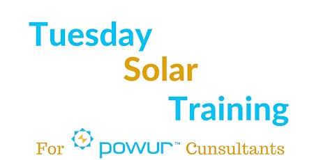 Zoom Solar Training Tuesday