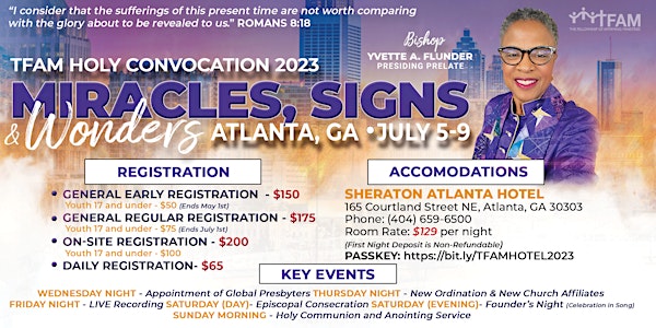 2023 TFAM Holy Convocation "Miracles, Signs & Wonders"