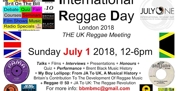 International Reggae Day London 2018