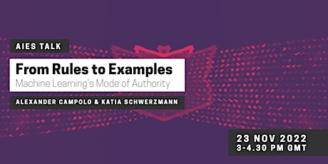 From Rules to Examples: Machine Learning’s Mode of Authority primary image