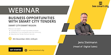 FREE WEBINAR: Business Opportunities with Smart City Tender Service