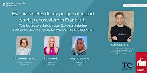 Estonia’s e-Residency programme and startup ecosystem in Frankfurt