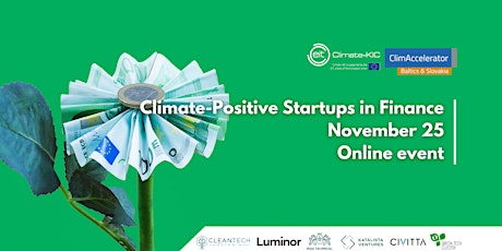 ClimAccelerator and Luminor: Cleantech Startups in Finance primary image