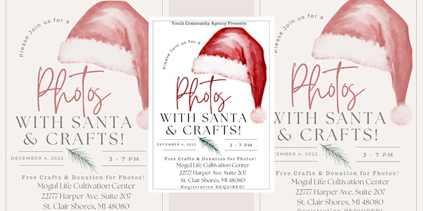Youth Community Agency: Crafts & Photos with Santa!