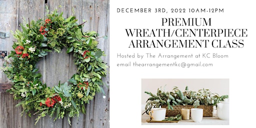 Winter Table Arrangement or Wreath Class