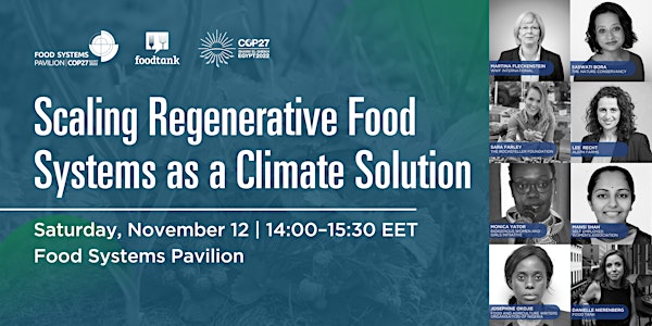 Building Nutrient-Dense Global Food Systems and More at UN COP27