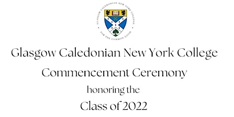Glasgow Caledonian New York College Commencement December 2022