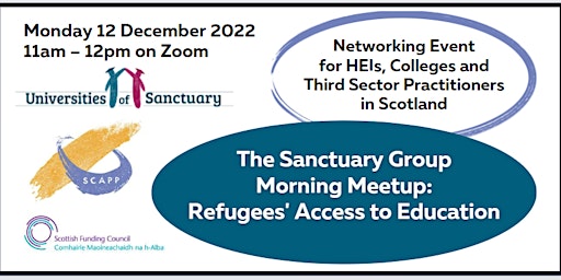 City of Sanctuary and SCAPP Morning Meetup: Refugees' Access to Education