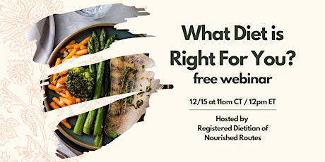 Finding the Diet That's Right For You (12/15)