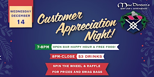 Customer Appreciation Night!