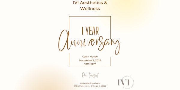 First Anniversary Open House